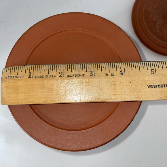 Japanese Tokoname Redware Flying Dragon in Cloud Covered Pot Jar 5 1/2" - Picture 13 of 14